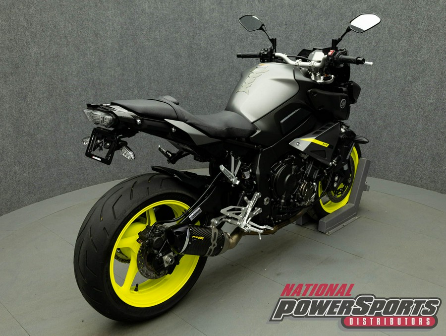 2018 YAMAHA MT10 W/ABS