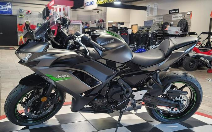 2024 Kawasaki Ninja® 650 Metallic Matte Graphenesteel Gray/Ebony