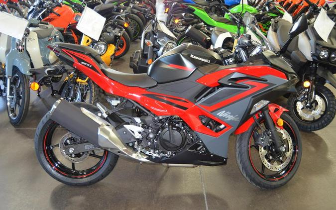 2024 Kawasaki Ninja® 500 ABS Passion Red/Metallic Flat Spark Black