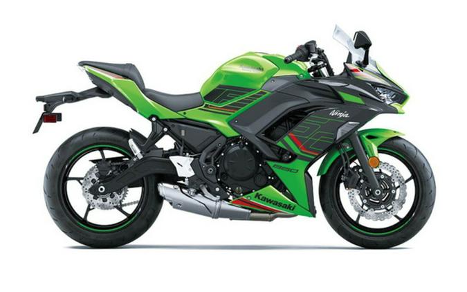 2024 Kawasaki Ninja 650 ABS Metallic Covert Green/Metallic Spar