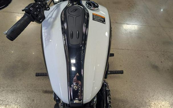 New 2025 INDIAN MOTORCYCLE SCOUT LIMITED GHOST WHITE MTLC TEC LIMITED TECH