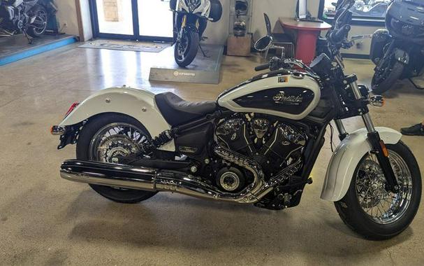 New 2025 INDIAN MOTORCYCLE SCOUT LIMITED GHOST WHITE MTLC TEC LIMITED TECH