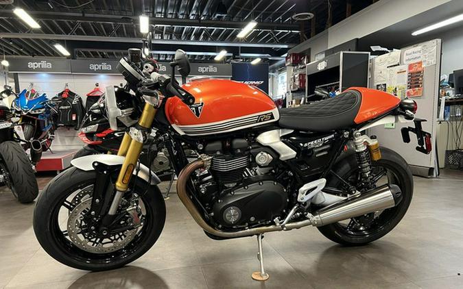 2025 Triumph Speed Twin 1200 RS Baja OrangeSapphire Black
