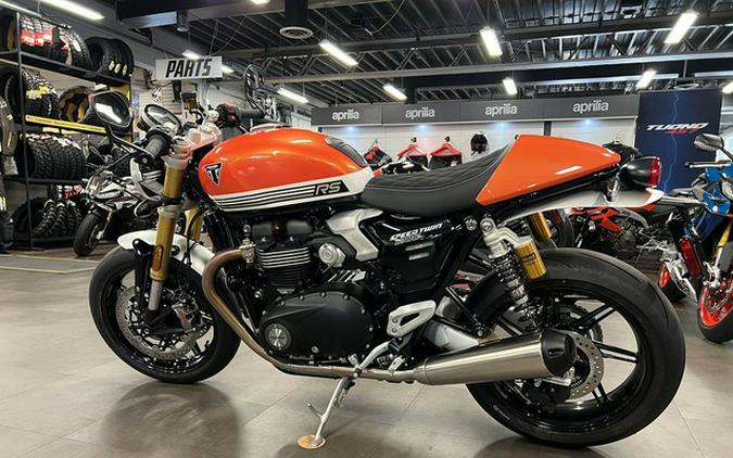 2025 Triumph Speed Twin 1200 RS Baja OrangeSapphire Black