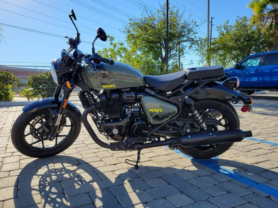 2026 Royal Enfield Shotgun 650 Green Drill