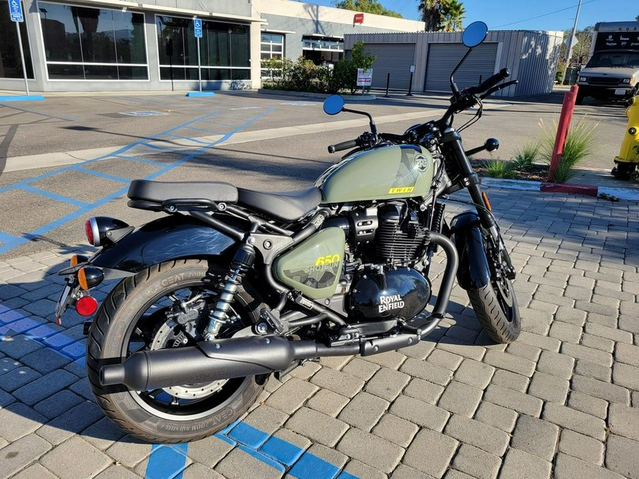 2026 Royal Enfield Shotgun 650 Green Drill