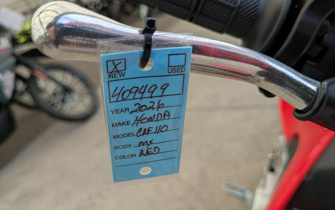 2026 Honda CRF110F