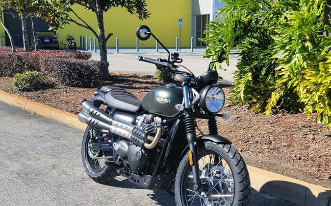 2024 Triumph Scrambler 900 Matte Khaki Green