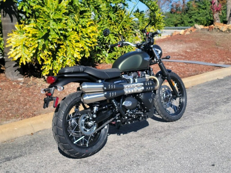 2024 Triumph Scrambler 900 Matte Khaki Green