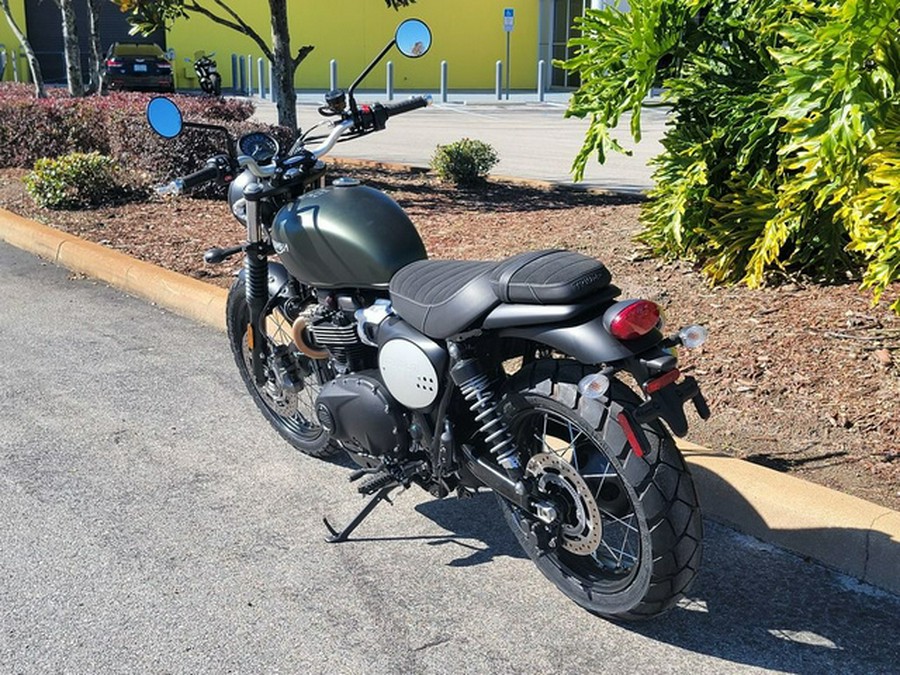 2024 Triumph Scrambler 900 Matte Khaki Green