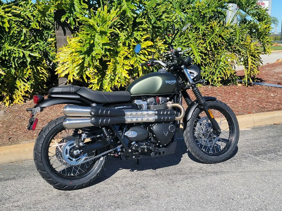 2024 Triumph Scrambler 900 Matte Khaki Green