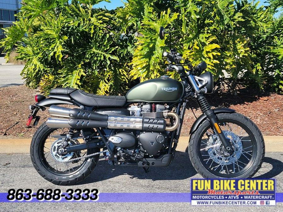 2024 Triumph Scrambler 900 Matte Khaki Green