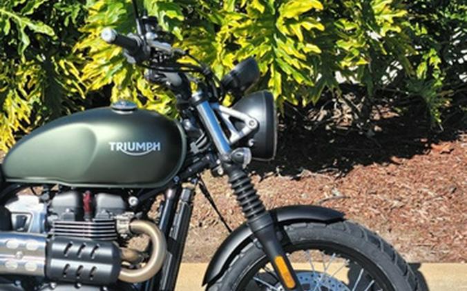 2024 Triumph Scrambler 900 Matte Khaki Green