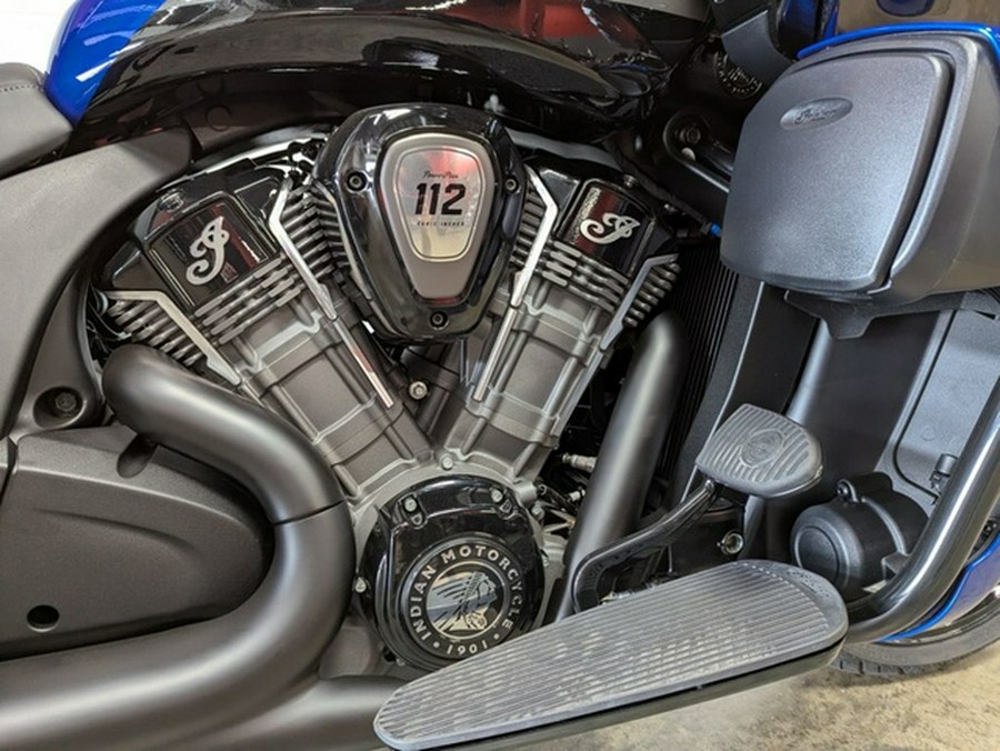 2026 Indian Pursuit Dark Horse 112 w/ PowerBand Audio Deep Blue Metallic with Black M