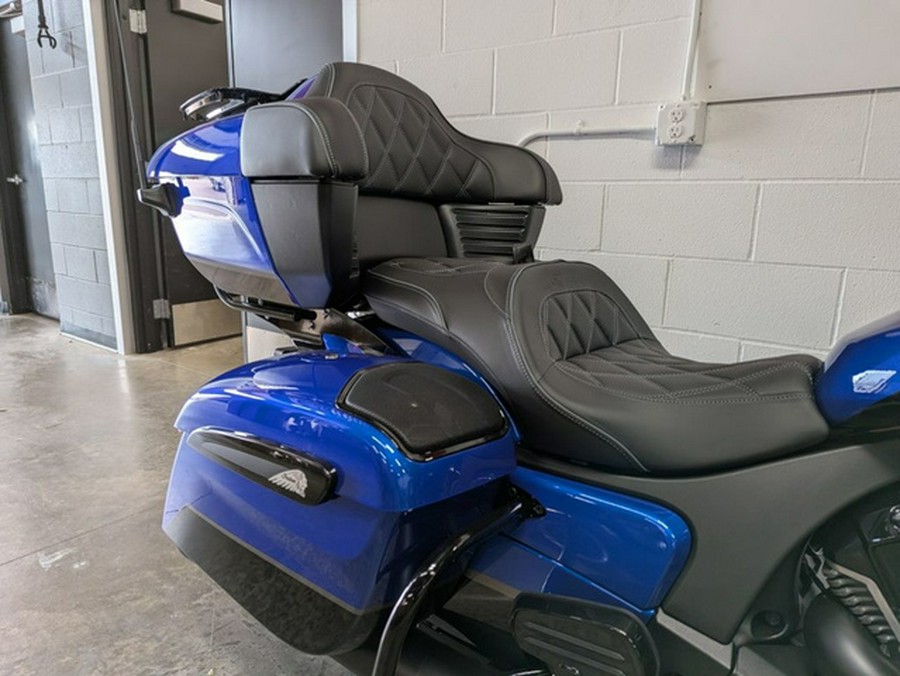 2026 Indian Pursuit Dark Horse 112 w/ PowerBand Audio Deep Blue Metallic with Black M