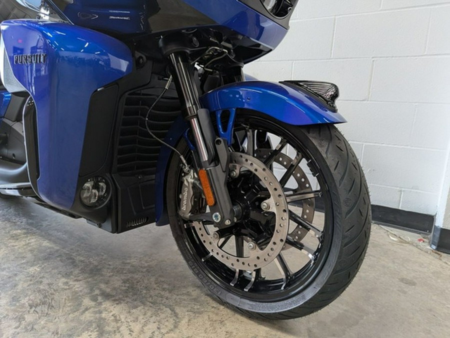 2026 Indian Pursuit Dark Horse 112 w/ PowerBand Audio Deep Blue Metallic with Black M