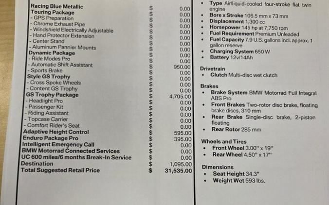 2026 BMW Motorrad R 1300 GS Adventure