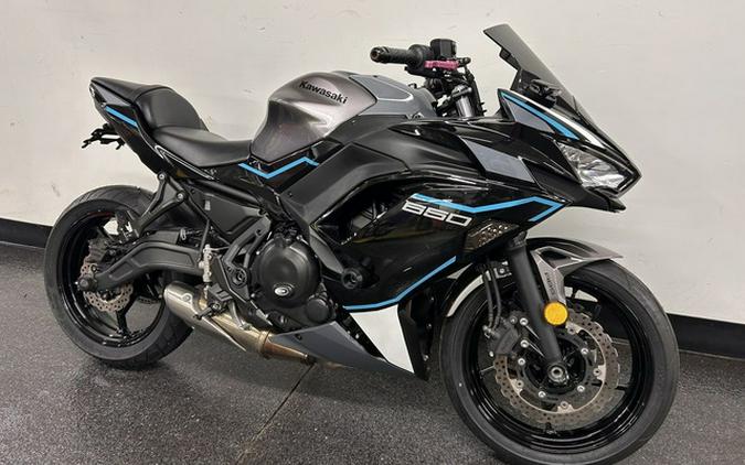 2021 Kawasaki Ninja 650 ABS Metallic Graphite Gray/Metallic Spark Black