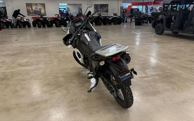 2025 Kawasaki KLR650 Pearl Crystal White/Metallic Carbon Gray A