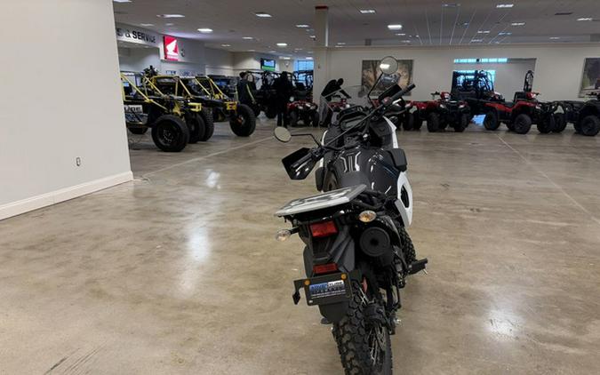 2025 Kawasaki KLR650 Pearl Crystal White/Metallic Carbon Gray A