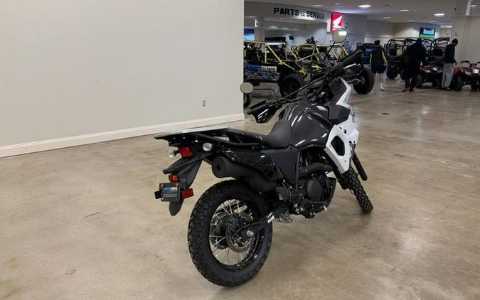 2025 Kawasaki KLR650 Pearl Crystal White/Metallic Carbon Gray A