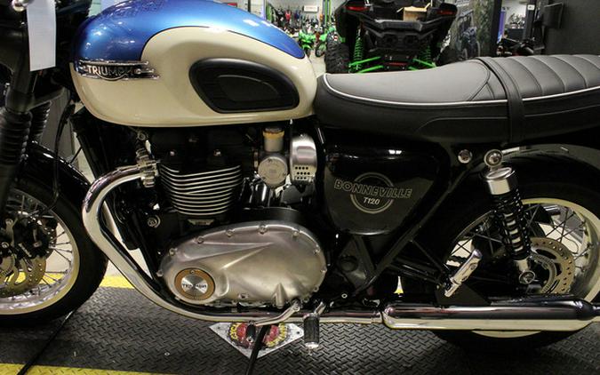 2026 Triumph Bonneville T120 Aegean blue
