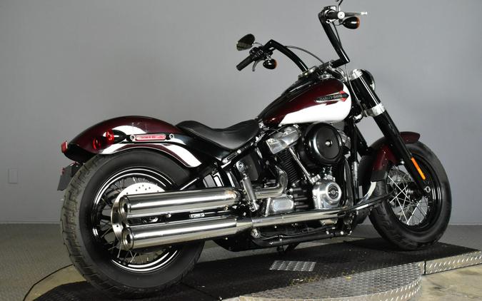 2021 Harley-Davidson Softail Slim Midnight Crimson & Stone Washed White Pearl