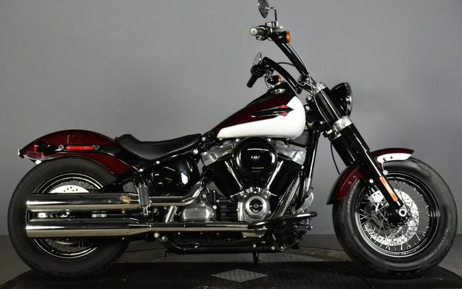 2021 Harley-Davidson Softail Slim Midnight Crimson & Stone Washed White Pearl