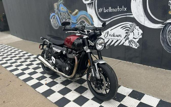 2024 Triumph Speed Twin 1200 Carnival Red/Storm Grey