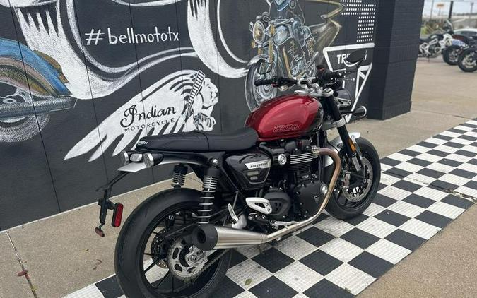 2024 Triumph Speed Twin 1200 Carnival Red/Storm Grey