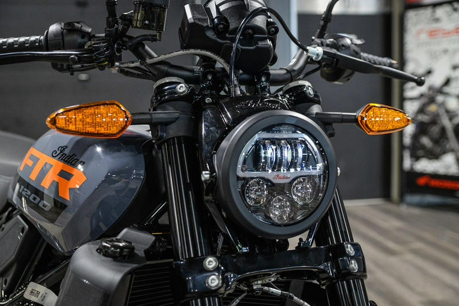 2023 Indian Motorcycle® FTR Stealth Gray/Orange Burst