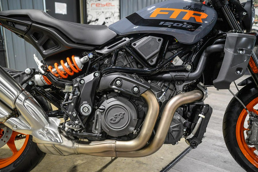 2023 Indian Motorcycle® FTR Stealth Gray/Orange Burst