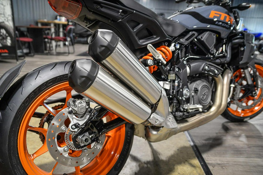 2023 Indian Motorcycle® FTR Stealth Gray/Orange Burst