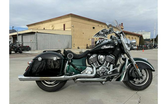 2018 Indian Motorcycle SPRINGFIELD, METALLIC JADE/THNDR BLK, 49ST Base