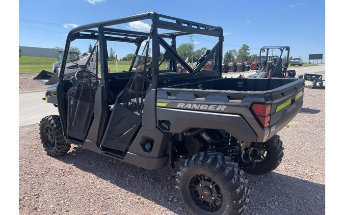 2023 Polaris Industries RANGER CREW XP 1000 Premium Super Graphite with Lifted Lime Accents