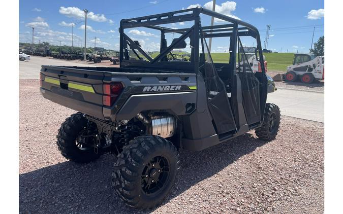 2023 Polaris Industries RANGER CREW XP 1000 Premium Super Graphite with Lifted Lime Accents