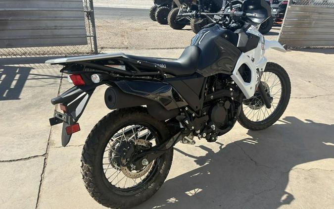 2025 Kawasaki KLR650 S Pearl Crystal White/Metallic Carbon Gray