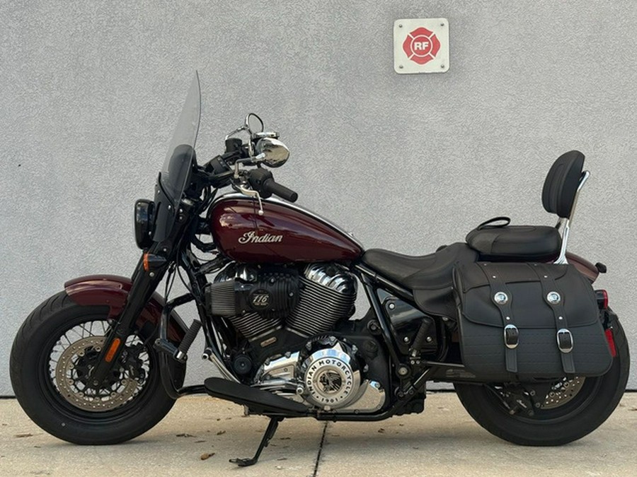 2022 Indian Super Chief Limited Maroon Metallic