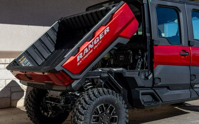 New 2024 POLARIS RANGER CREW XD 1500 NORTHSTAR EDITION ULTIMATE SUNSET RED