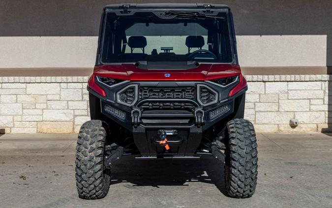 New 2024 POLARIS RANGER CREW XD 1500 NORTHSTAR EDITION ULTIMATE SUNSET RED