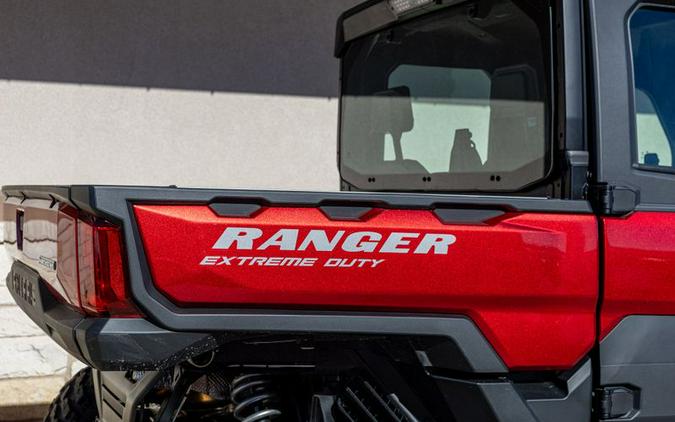 New 2024 POLARIS RANGER CREW XD 1500 NORTHSTAR EDITION ULTIMATE SUNSET RED