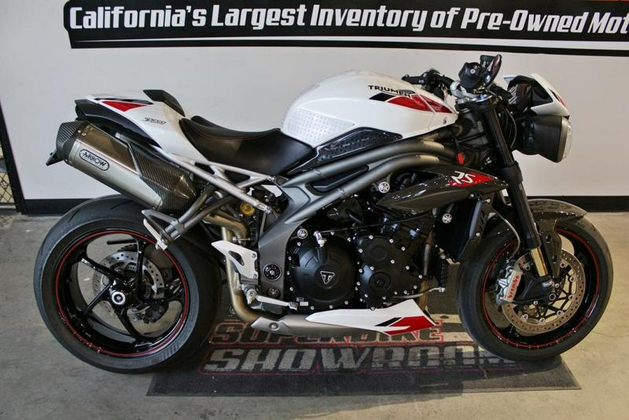 2020 Triumph Speed Triple RS Crystal White Metallic