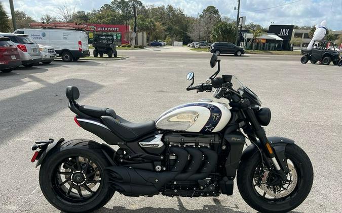 2025 Triumph Street Triple 765 Rocket 3 R Evel Knievel Edition ChromePure White