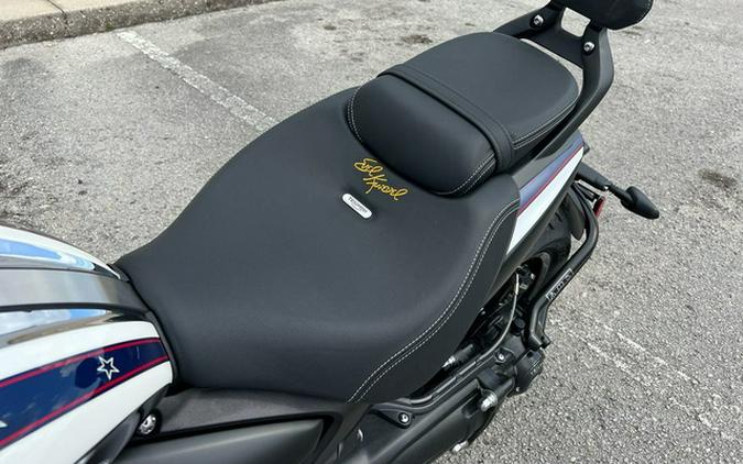 2025 Triumph Street Triple 765 Rocket 3 R Evel Knievel Edition ChromePure White