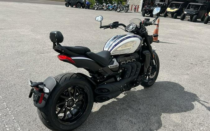 2025 Triumph Street Triple 765 Rocket 3 R Evel Knievel Edition ChromePure White