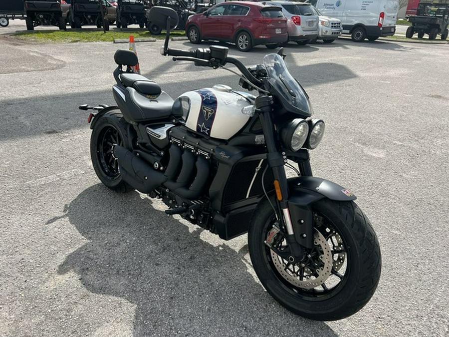 2025 Triumph Street Triple 765 Rocket 3 R Evel Knievel Edition ChromePure White