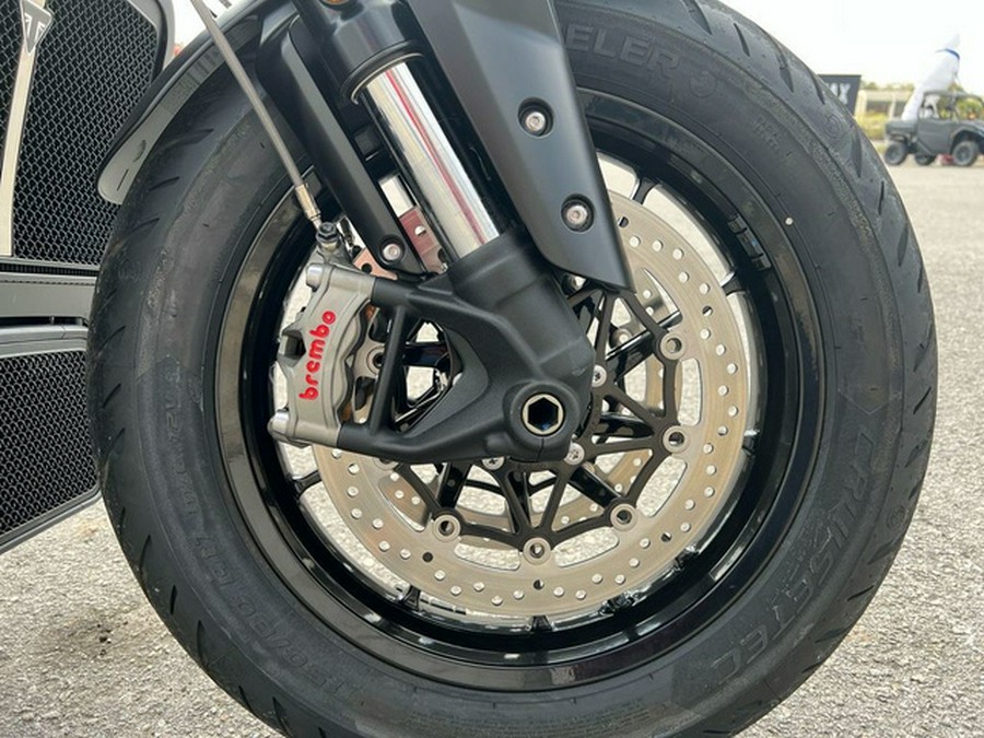 2025 Triumph Street Triple 765 Rocket 3 R Evel Knievel Edition ChromePure White