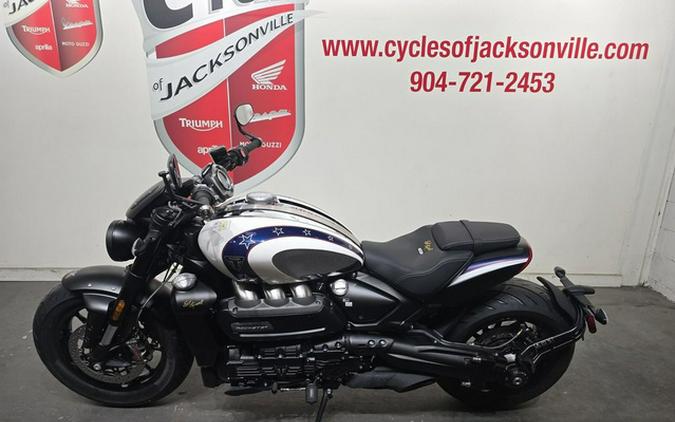 2025 Triumph Street Triple 765 Rocket 3 R Evel Knievel Edition ChromePure White