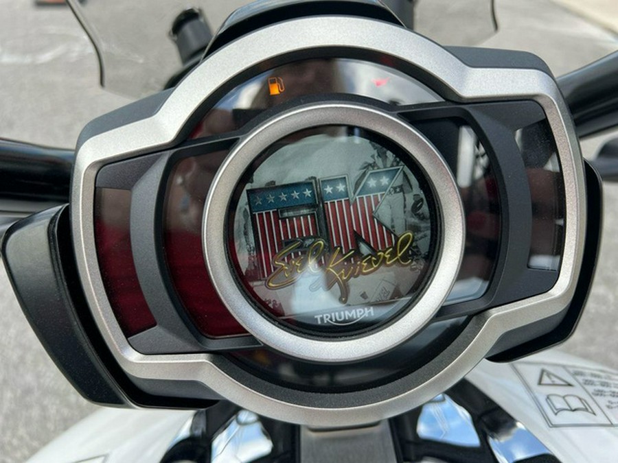 2025 Triumph Street Triple 765 Rocket 3 R Evel Knievel Edition ChromePure White