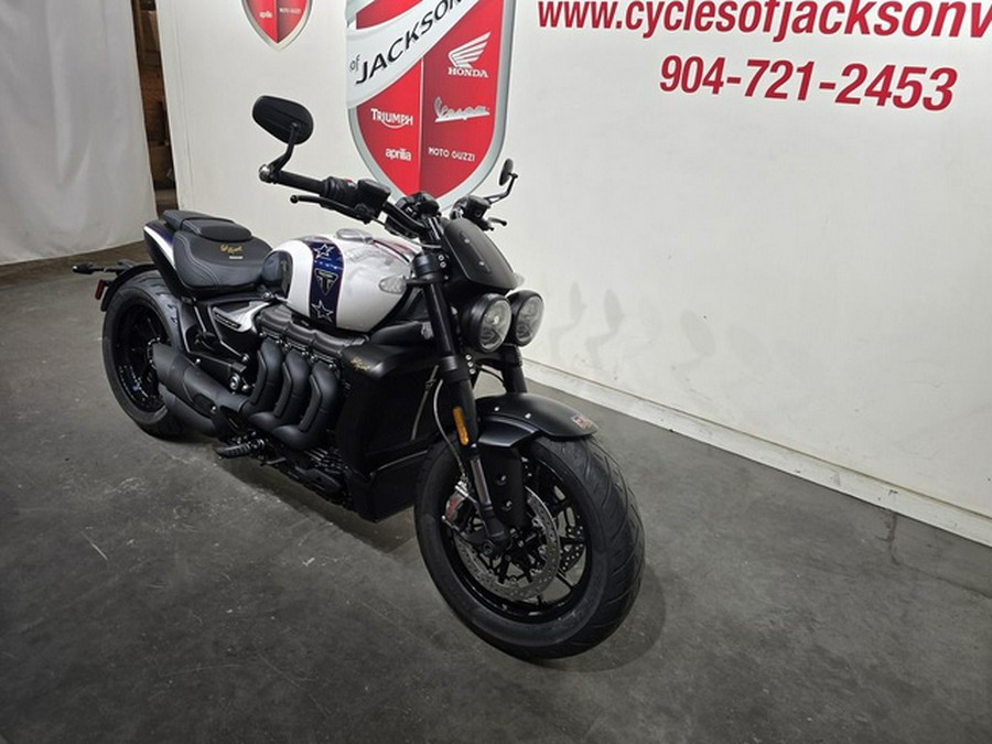 2025 Triumph Street Triple 765 Rocket 3 R Evel Knievel Edition ChromePure White